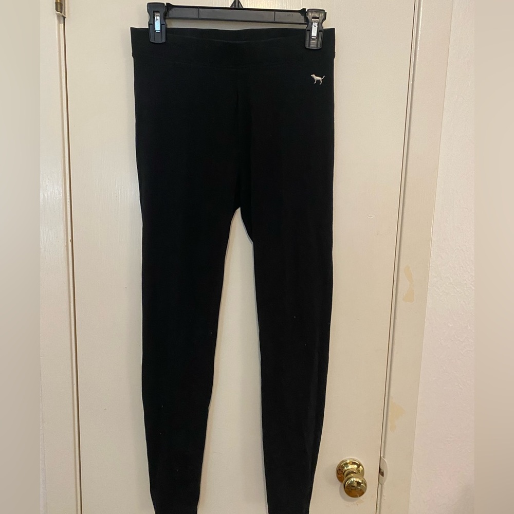 Victoria Secret Pink Black Leggings